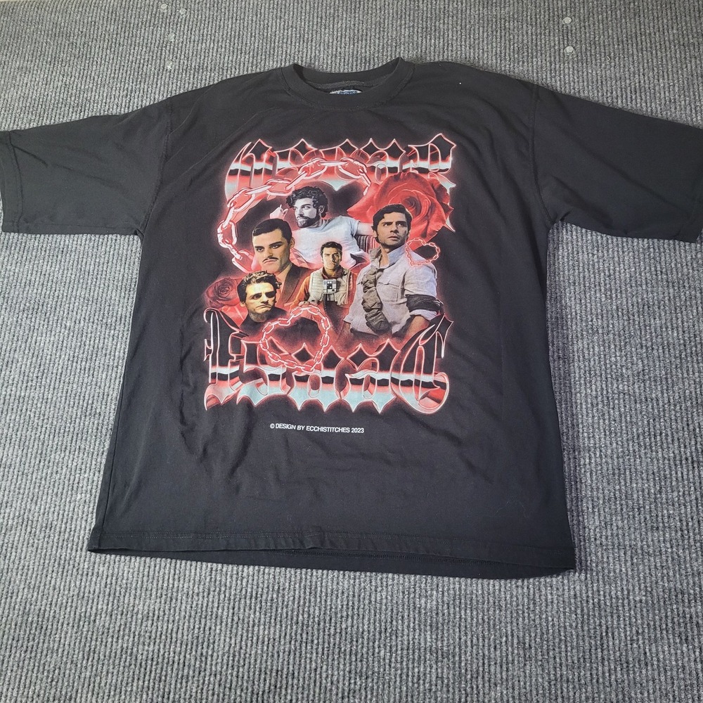 Oscar Isaac Ecchi Stitches Graphic Tees Retro Unisex‎ Homage Trendy Shirts Sz XL